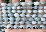 CNG8509 15.5 inches 6*8mm - 8*12mm faceted nuggets aquamarine beads