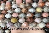 CNG8527 15.5 inches 12*16mm - 13*18mm faceted nuggets fossil coral beads