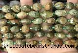 CNG8539 15.5 inches 8*10mm - 9*13mm faceted nuggets rhyolite beads