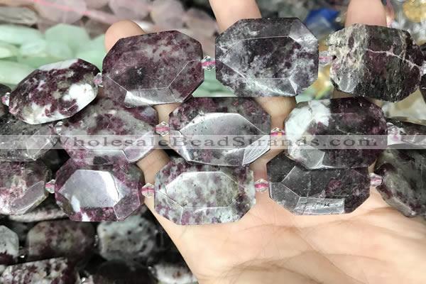 CNG8560 22*30mm - 25*35mm faceted freeform tourmaline beads