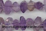 CNG860 15.5 inches 8*12mm – 12*20mm faceted nuggets amethyst beads