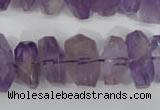 CNG861 15.5 inches 10*14mm – 13*20mm faceted nuggets amethyst beads