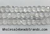 CNG8610 10*13mm - 12*16mm faceted freeform white crystal beads