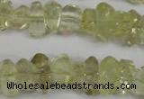 CNG864 15.5 inches 5*10mm – 10*17mm faceted nuggets lemon quartz beads