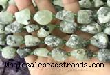 CNG8664 12*16mm - 18*25mm nuggets green rutilated quartz beads