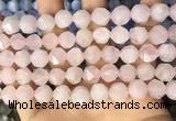 CNG8693 15.5 inches 10mm faceted nuggets rose quartz beads