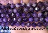 CNG8703 15.5 inches 12mm faceted nuggets amethyst gemstone beads