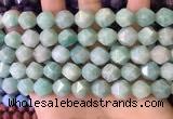 CNG8713 15.5 inches 12mm faceted nuggets amazonite gemstone beads