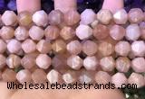 CNG8744 15.5 inches 12mm faceted nuggets moonstone gemstone beads