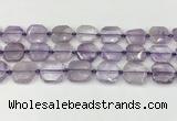 CNG8800 15.5 inches 16mm - 20mm faceted freeform amethyst beads