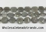 CNG8809 15.5 inches 16mm - 20mm faceted freeform moonstone beads