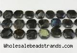 CNG8824 15.5 inches 16mm - 20mm faceted freeform labradorite beads