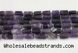 CNG8849 15.5 inches 8*12mm - 10*16mm nuggets matte amethyst beads