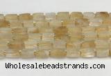 CNG8850 15.5 inches 8*12mm - 10*16mm nuggets matte citrine beads