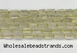 CNG8851 15.5 inches 8*12mm - 10*16mm nuggets matte lemon quartz beads