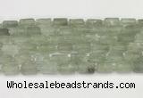 CNG8852 15.5 inches 8*12mm - 10*16mm nuggets matte green quartz beads