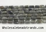 CNG8862 15.5 inches 8*12mm - 10*16mm nuggets matte labradorite beads