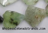 CNG891 15.5 inches 18*22mm – 25*30mm freeform prehnite beads