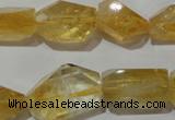 CNG902 15.5 inches 13*18mm – 15*25mm faceted nuggets citrine beads