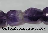 CNG903 15.5 inches 15*20mm – 18*26mm faceted nuggets amethyst beads