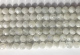 CNG9051 15.5 inches 8mm faceted nuggets white moonstone gemstone beads