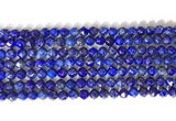 CNG9099 15.5 inches 6mm faceted nuggets lapis lazuli beads