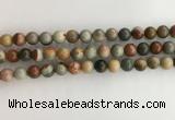 CNI371 15.5 inches 8mm round American picture jasper beads