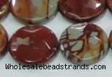 CNJ01 15.5 inches 25mm faceted coin natural noreena jasper beads