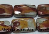 CNJ14 15.5 inches 22*30mm faceted rectangle natural noreena jasper beads