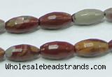 CNJ27 15.5 inches 8*16mm faceted rice natural noreena jasper beads