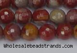 CNJ310 15.5 inches 8mm faceted round noreena jasper beads