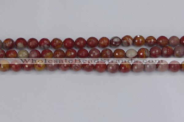 CNJ311 15.5 inches 10mm faceted round noreena jasper beads