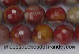 CNJ312 15.5 inches 12mm faceted round noreena jasper beads