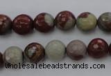 CNJ37 15.5 inches 8mm faceted round noreena jasper beads wholesale