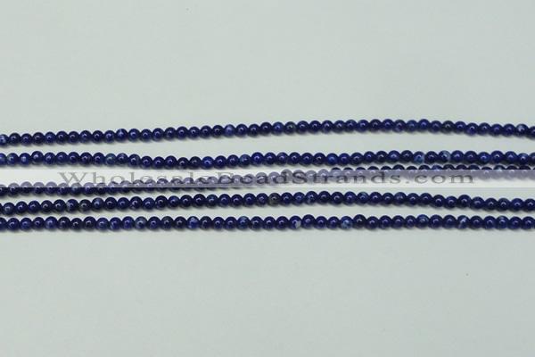 CNL1250 15.5 inches 3mm round natural lapis lazuli beads