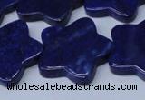 CNL1287 15.5 inches 28mm star natural lapis lazuli beads