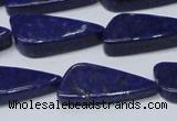 CNL1298 15.5 inches 12*28mm triangle natural lapis lazuli beads