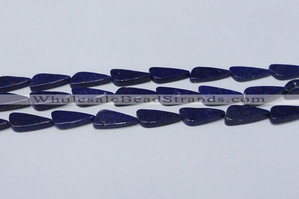 CNL1298 15.5 inches 12*28mm triangle natural lapis lazuli beads