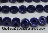 CNL1307 15.5 inches 8mm donut natural lapis lazuli beads