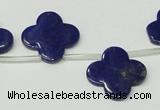 CNL1316 Top drilled 19mm flower natural lapis lazuli beads