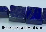 CNL1678 15.5 inches 11*11mm - 12*12mm square lapis lazuli beads