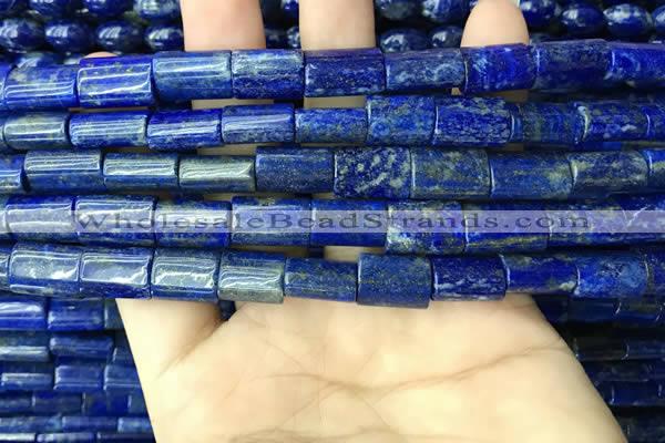 CNL1681 15.5 inches 10*13mm - 10*15mm flat tube lapis lazuli beads