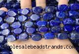 CNL1688 4mm round & 8*12mm - 11*15mm faceted nuggets lapis lazuli beads