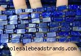 CNL1689 4mm round & 5*10mm - 6*12mm cuboid lapis lazuli beads