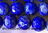 CNL1707 15.5 inches 8mm faceted round lapis lazuli beads