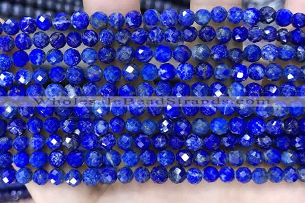 CNL1715 15.5 inches 5mm faceted round lapis lazuli beads