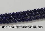 CNL204 15.5 inches 4mm round natural lapis lazuli beads wholesale