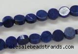 CNL240 15.5 inches 8mm coin natural lapis lazuli beads wholesale