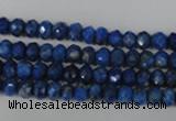 CNL426 15.5 inches 4*6mm faceted rondelle natural lapis lazuli gemstone beads