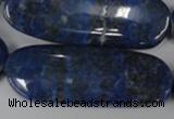 CNL490 15.5 inches 18*50mm oval natural lapis lazuli gemstone beads